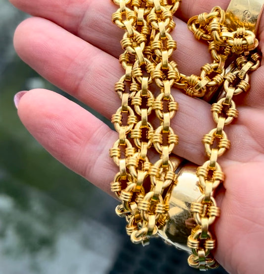 French fancy mariner link chain