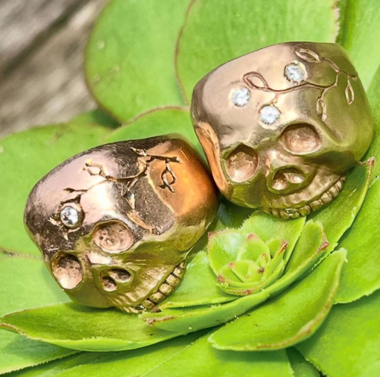 custom, made to order skull ring